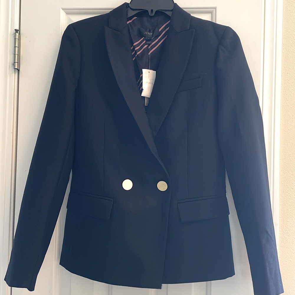 Navy JCrew Blazer with Gold Buttons NWT